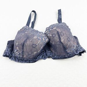 BUY 1 GET 1 FREE 40d lace country blue pink bra
